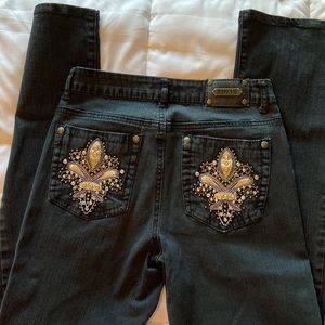 Tru LUXE Jeans.  Beautifully embellished.  EUC.  Women’s size 4.